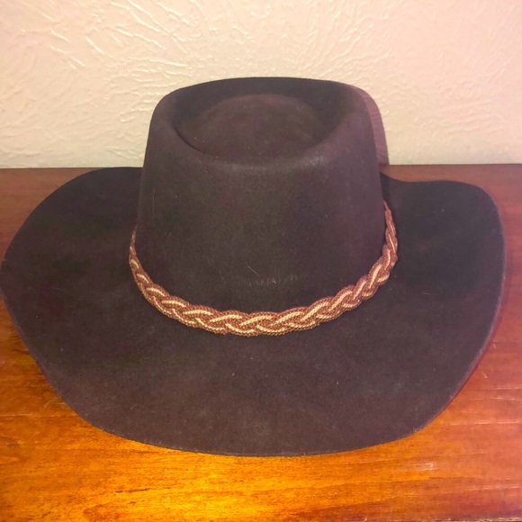 Silver Spur Other - Brown and Tan Western Cowboy Hat with Wide Brim